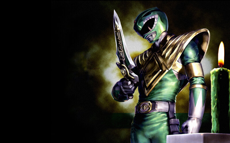 Green Ranger with sword