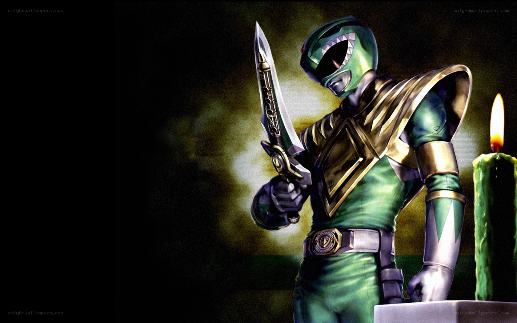 Green Ranger with sword