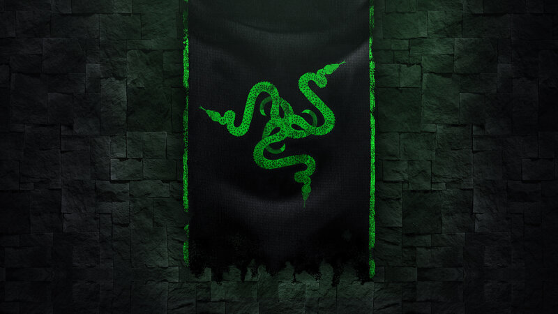 Green Razer Logo on Banner