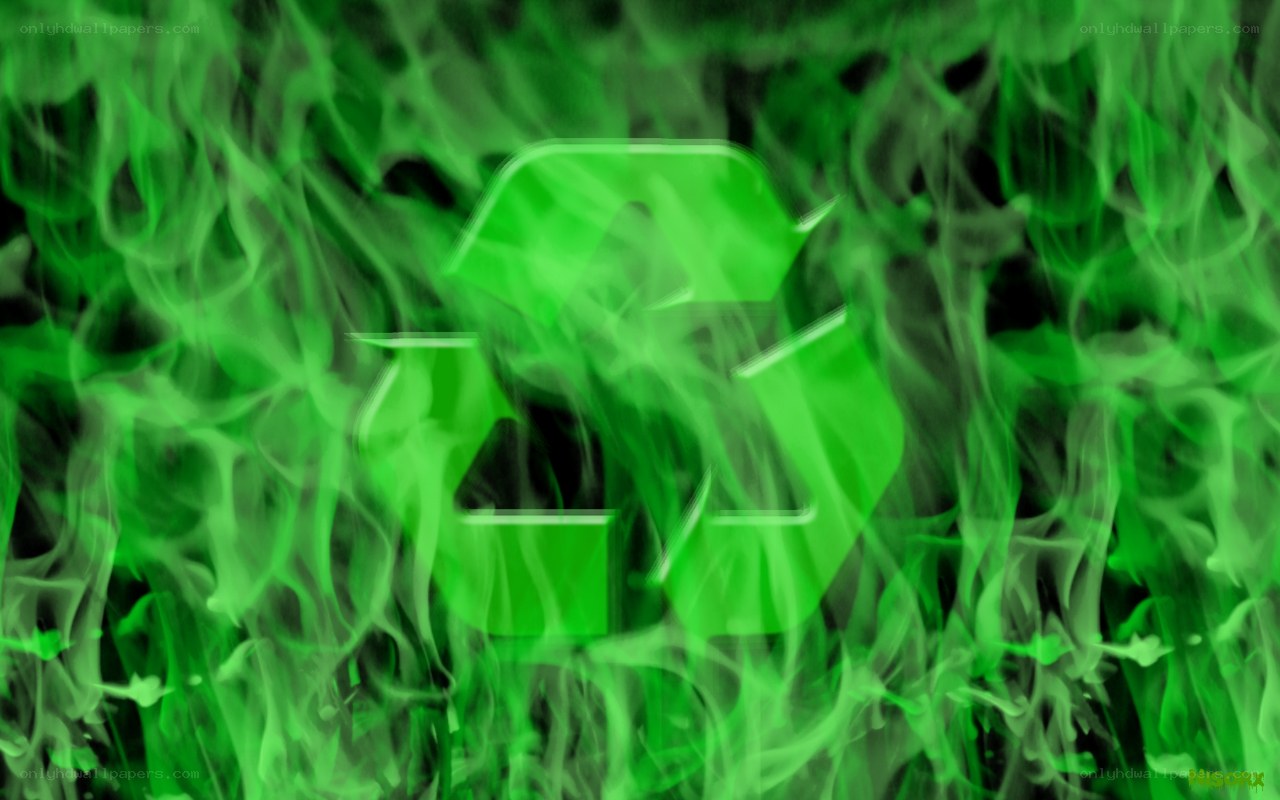 green recycling symbol
