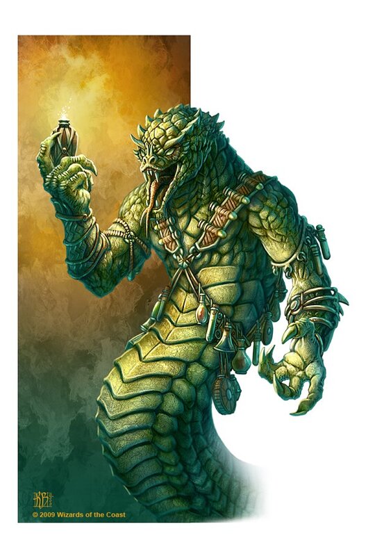 green reptilian creature