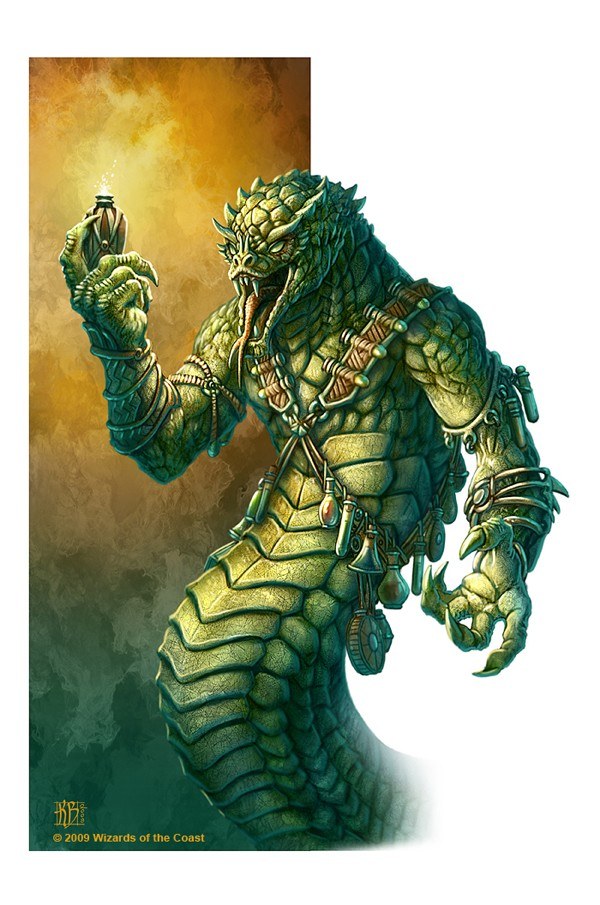 green reptilian creature