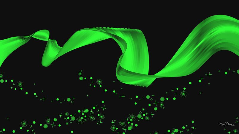 Green Ribbon Swirl