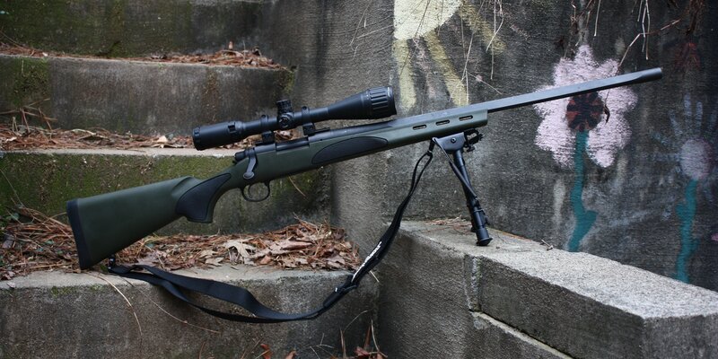 Green Rifle with Scope