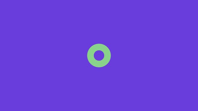 Green Ring on Purple — Calm