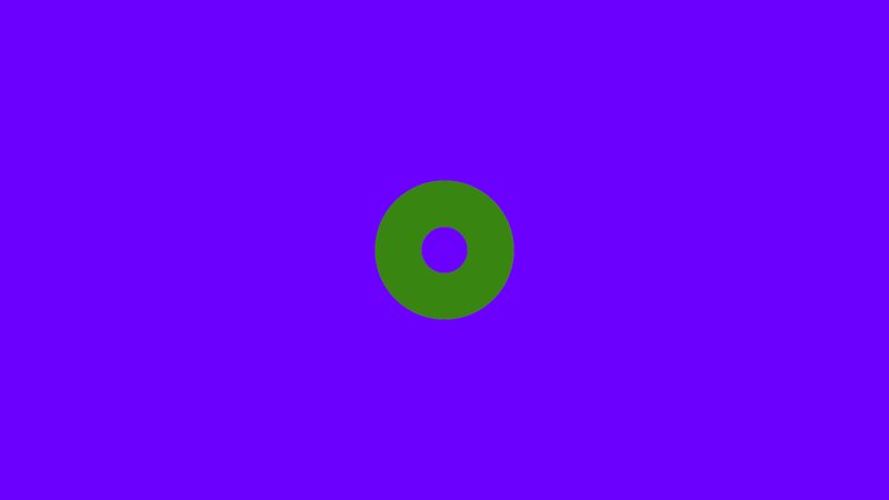 Green Ring on Purple