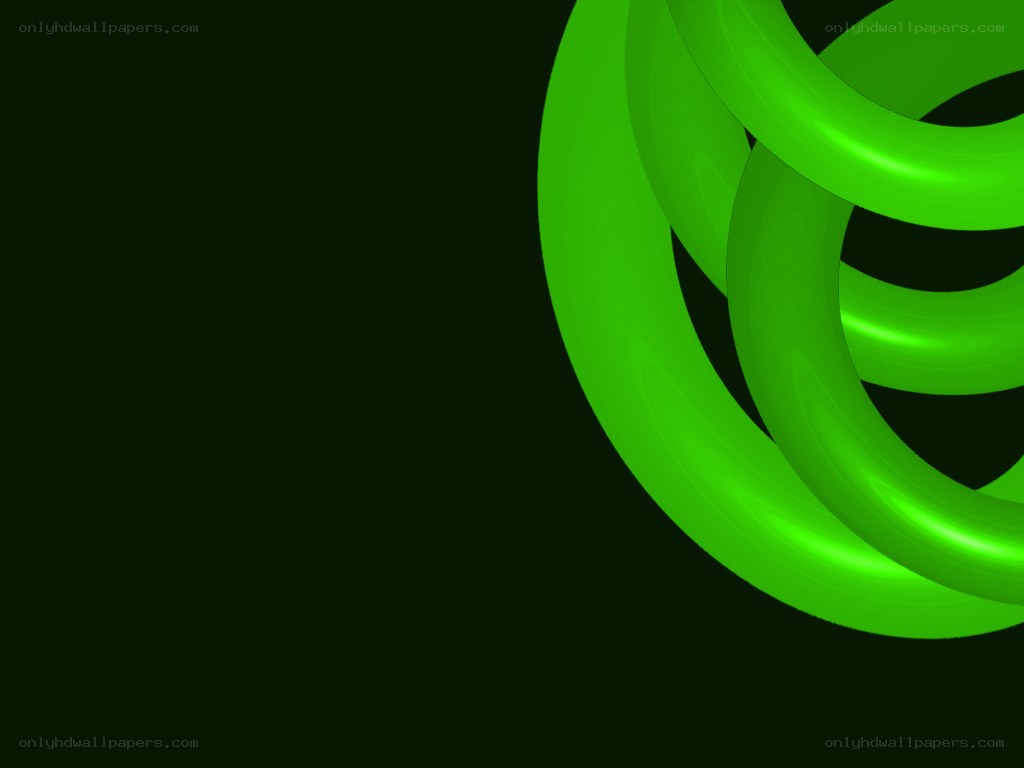 green rings on dark background