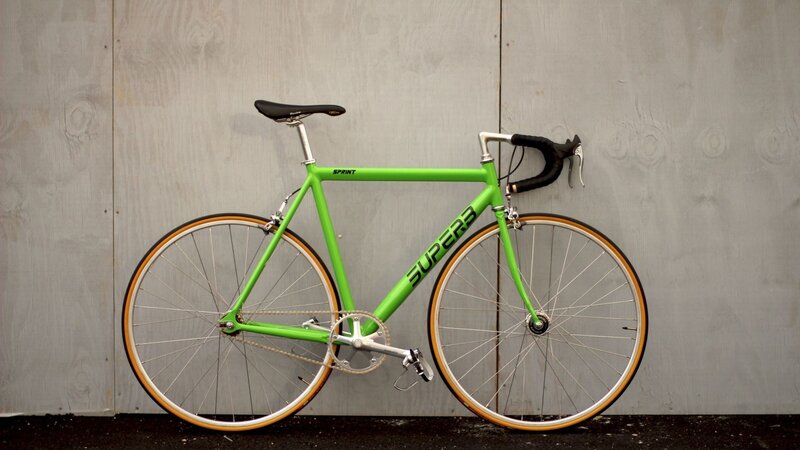 Green road bicycle