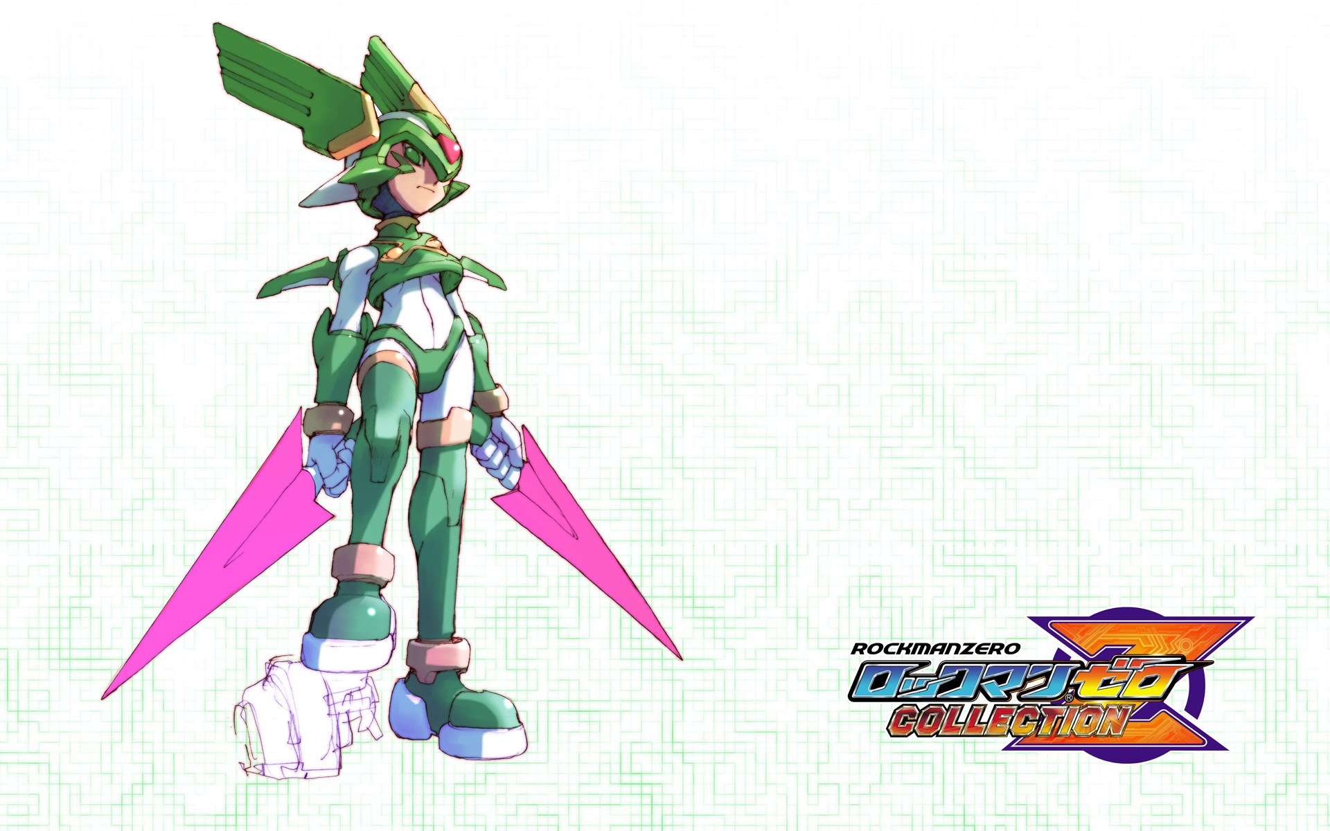 Green robot character artwork