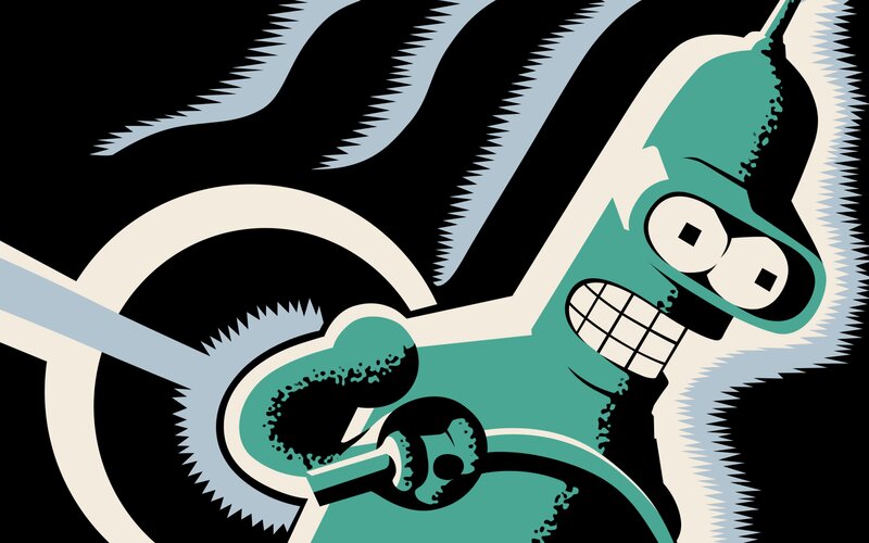 Green Robot Character — Teal