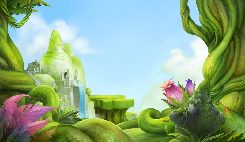 Green Robot in Jungle