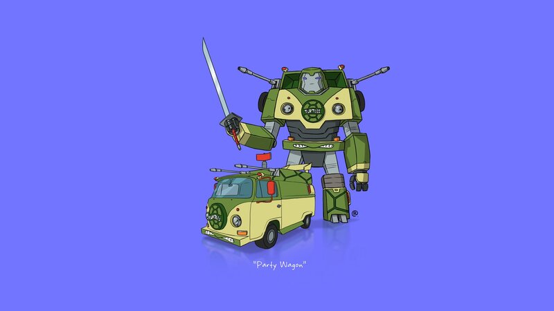 Green Robot Turtle