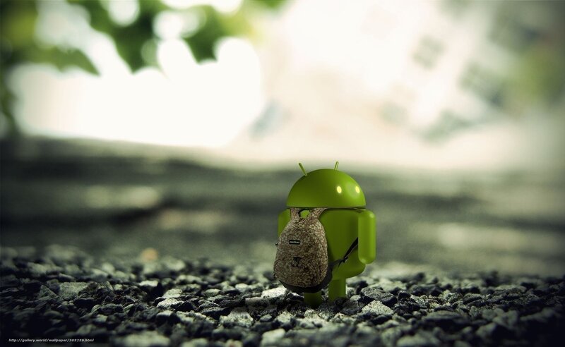 Green Robot with Backpack — Serene