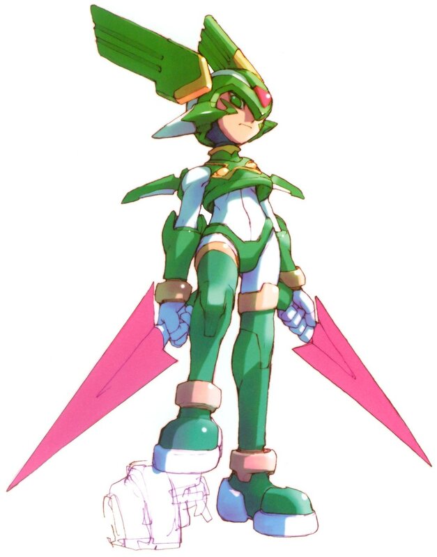Green Robotic Character