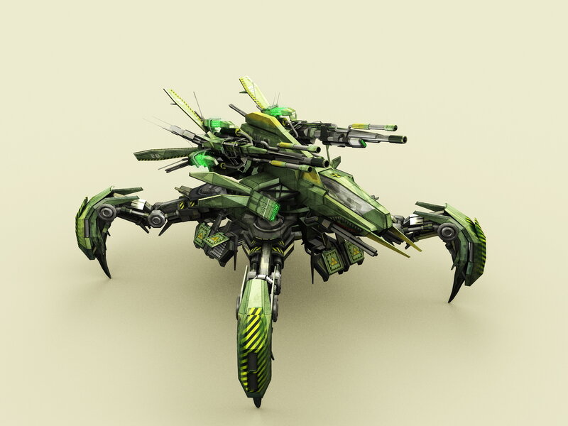 green robotic combat vehicle