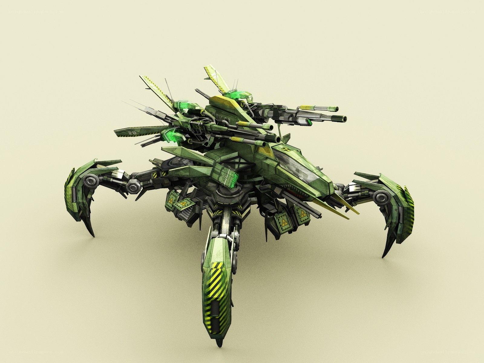 green robotic combat vehicle