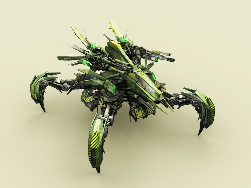 Green Robotic Scorpion