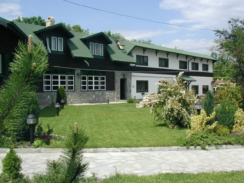 Green-roofed House