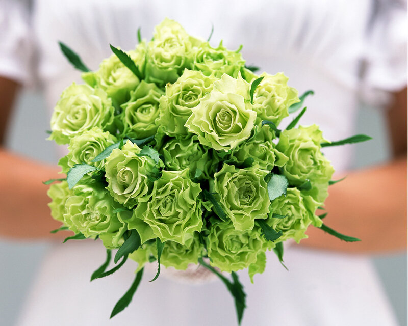 Green Rose Bouquet