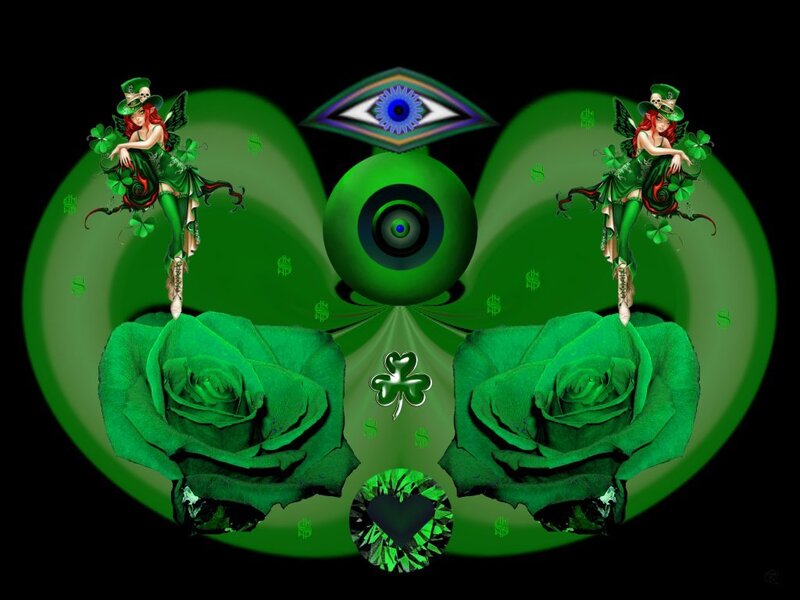 Green Roses and Fairies