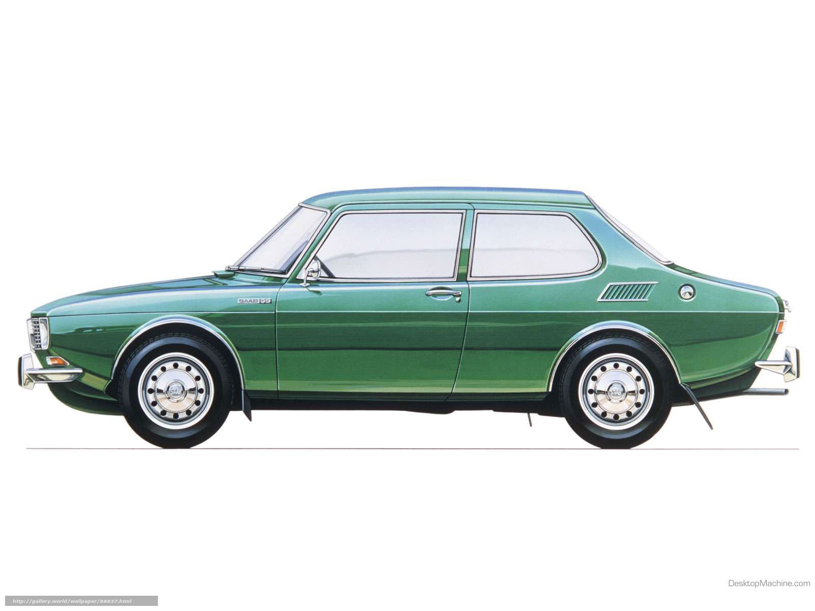 Green Saab 99 Car