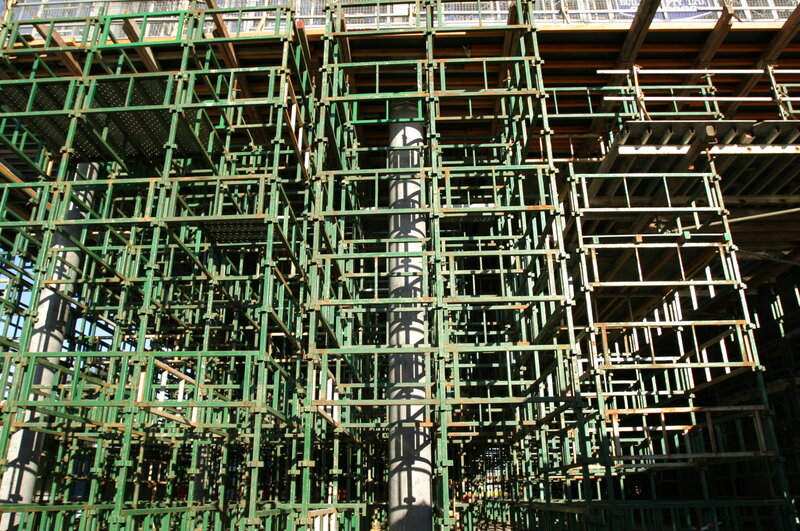 Green Scaffolding Structure