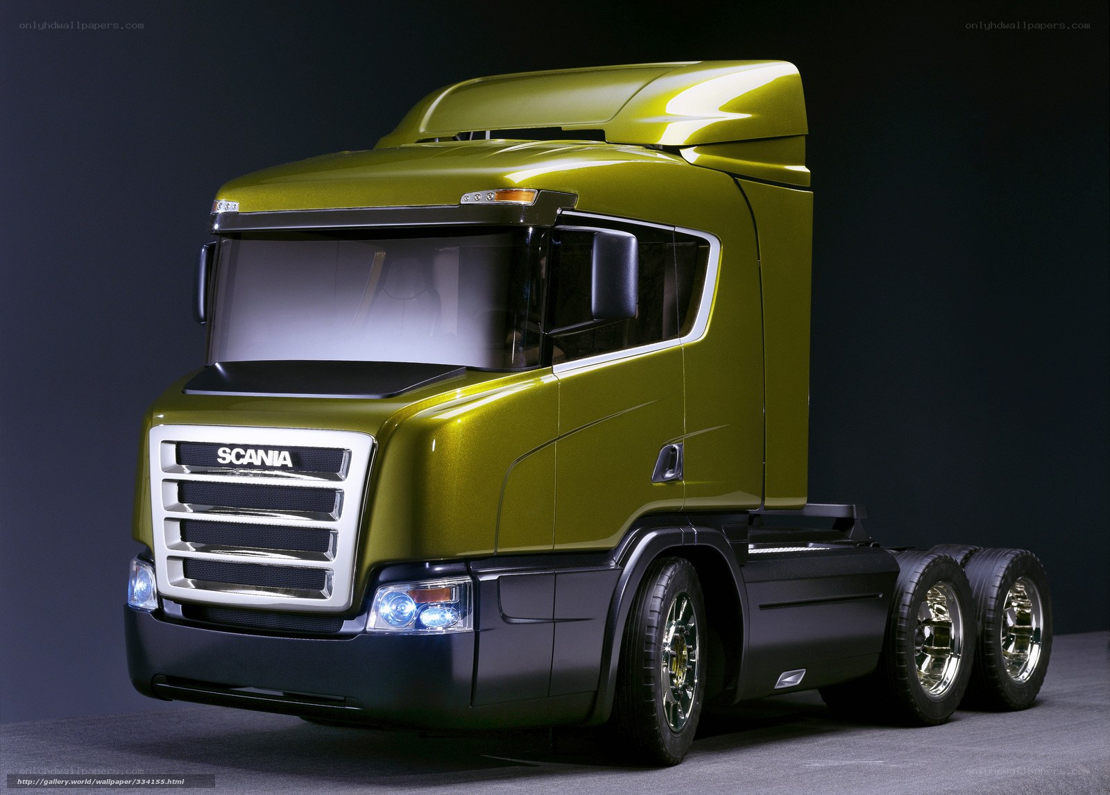 Green Scania truck concept