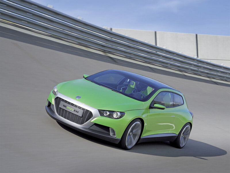 Green Scirocco concept car