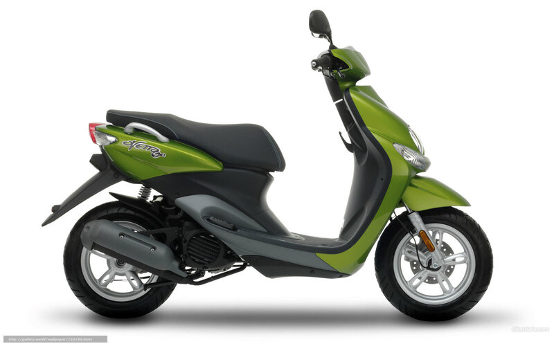 Green Scooter — Neutral, Photograph, Seat, Headlight