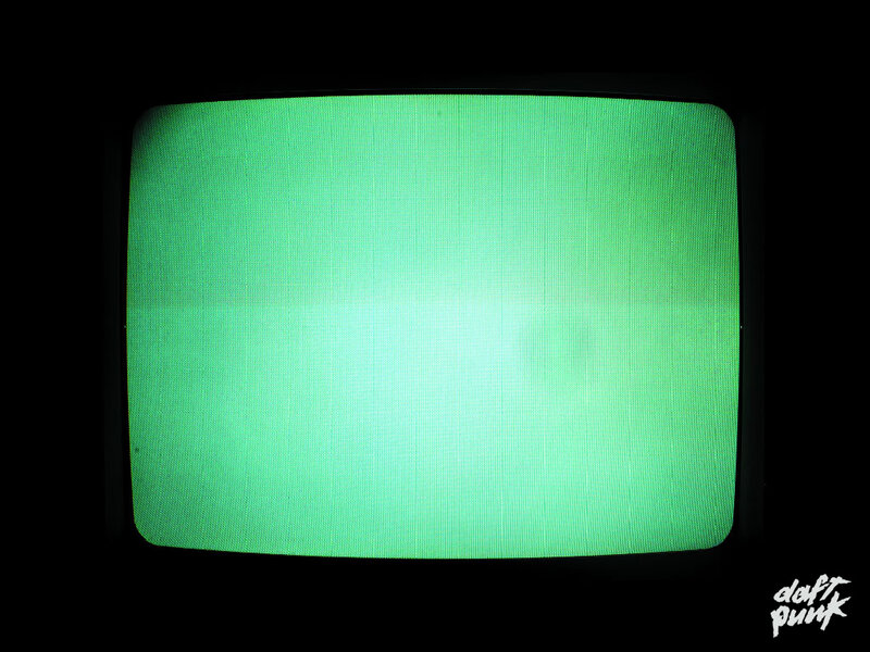 green screen on old TV