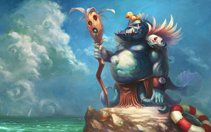 Green Sea Monster — Blue