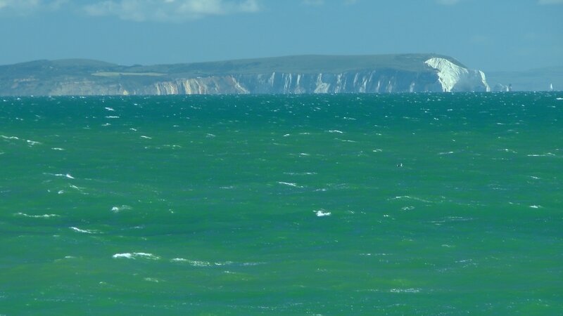 Green Sea with Cliffs