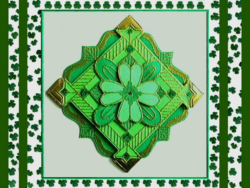 Green Shamrock Ornament