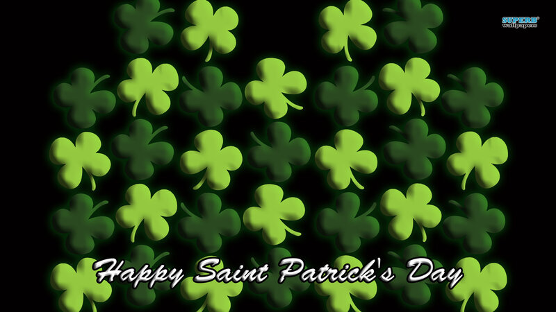 Green Shamrocks Pattern