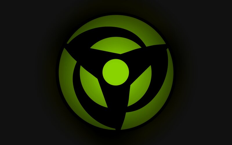 green Sharingan symbol