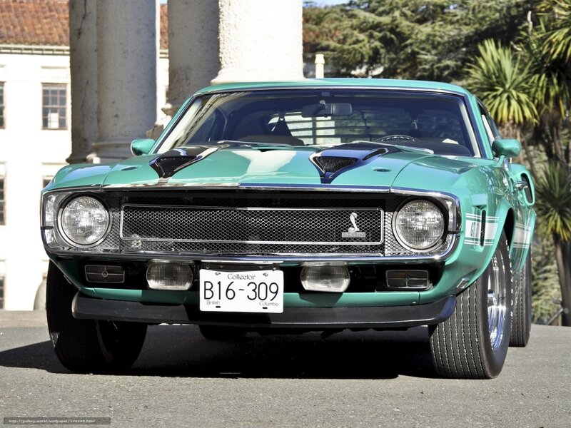 Green Shelby Mustang classic car