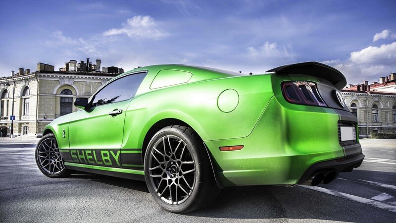 Green Shelby Mustang