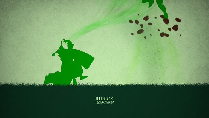 Green Silhouette of a Character — Dramatic