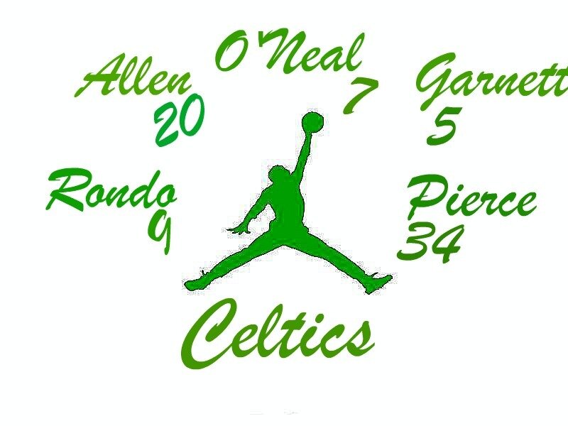 Green Silhouette of Basketball Player