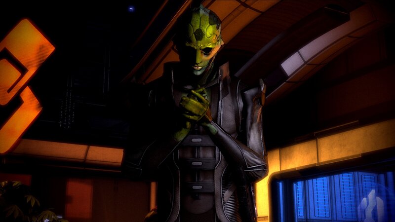 Green-skinned Alien Character — Black