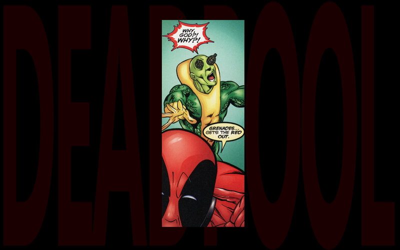Green-skinned Alien in Comic