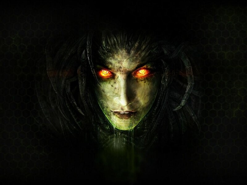 Green-skinned Character — Black