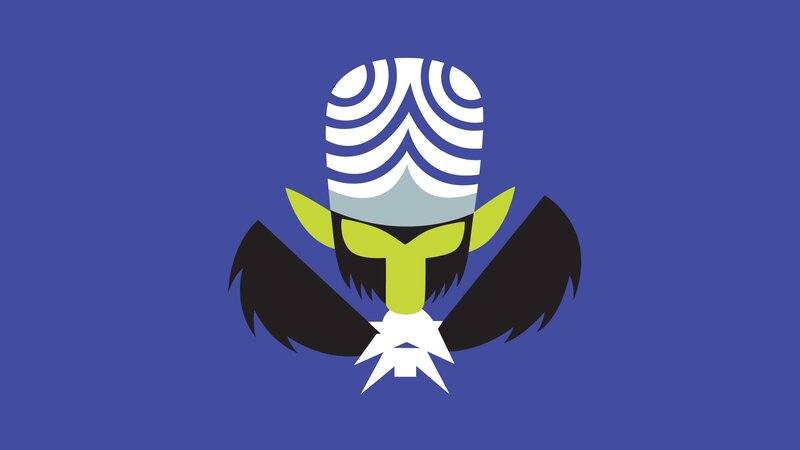 Green-skinned Character — Blue, Stylized