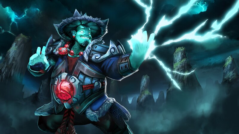 Green-skinned Character Casting Spell
