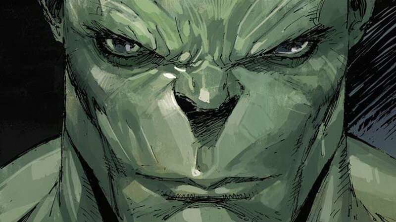 Green-skinned Character Face — Green