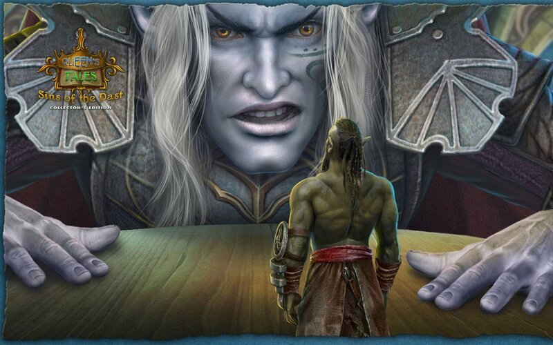 Green-skinned Character Facing Giant