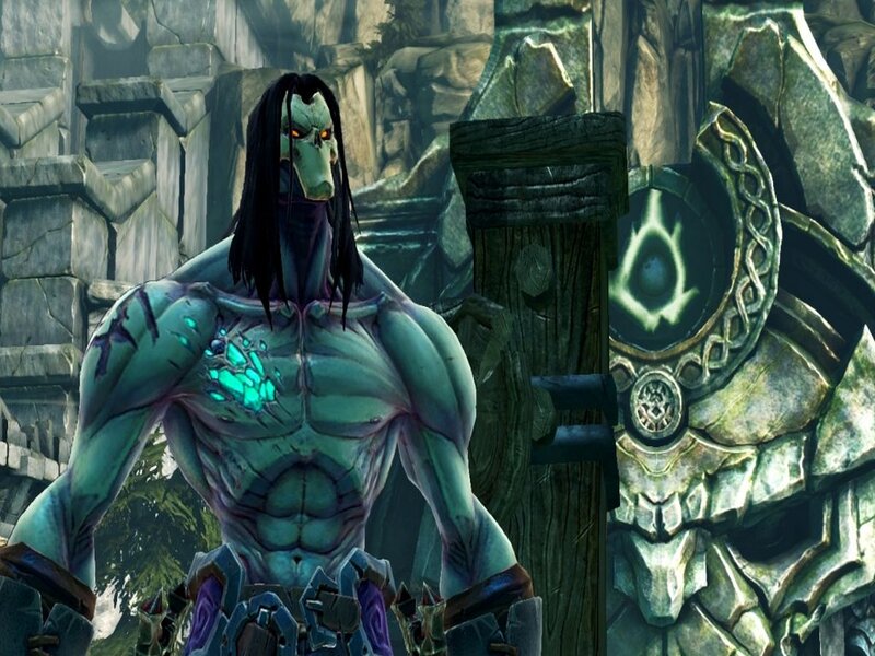 Green-skinned Character — Green, Dark