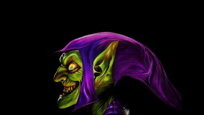 Green-skinned Character — Green, Dramatic, Digital Art, Purple Hood