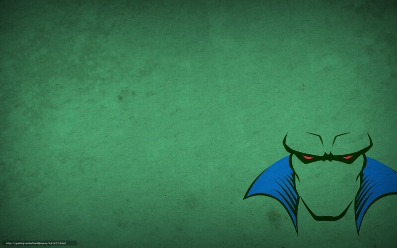 Green-skinned Character — Green, Menacing