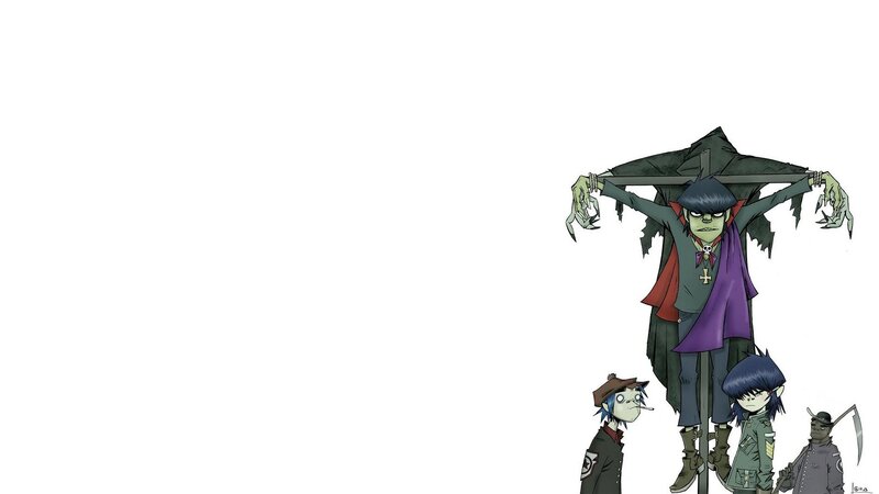Green-skinned Character on Cross